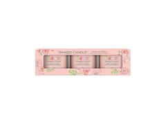 Yankee Candle Set votivnih sveč v kozarcu Fresh Cut Rose s 3 x 37 g