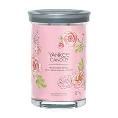 Yankee Candle Aromatična sveča Signature tumbler velika Fresh Cut Rose s 567 g