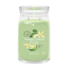 Yankee Candle Aromatična sveča Signature glass velika Vanilla Lime 567 g