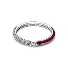 Pandora Moderen srebrn prstan s cirkoni Me 192528C01 (Obseg 50 mm)