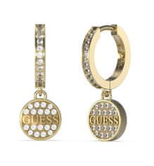 Guess Huggie Me Dazzling pozlačeni uhani JUBE03137JWYGT/U