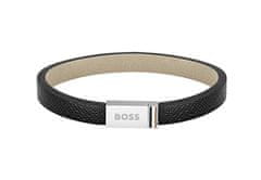 Hugo Boss Moderna usnjena zapestnica Jace 1580336 (Dolžina 17,5 cm)