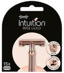 Wilkinson Sword Intuition Double Edge Rose Gold nadomestna britvica (Blades) 15 kos