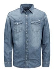 Jack&Jones Moška srajca JJESHERIDAN Slim Fit 12138115 Medium Blue Denim (Velikost M)