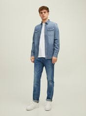 Jack&Jones Moška srajca JJESHERIDAN Slim Fit 12138115 Medium Blue Denim (Velikost M)