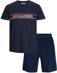 Jack&Jones PAKET - majica in kratke hlače JACJAXON Stan dard Fit 12248978 Navy Blaze r (Velikost S)