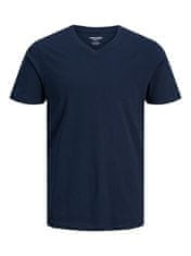 Jack&Jones Moška majica s kratkimi rokavi JJEORGANIC Stan dard Fit 12156102 Navy Blaze r (Velikost XL)