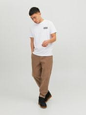 Jack&Jones Moška majica s kratkimi rokavi JJECORP Slim Fit 12151955 White /Small (Velikost XXL)