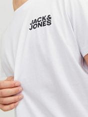 Jack&Jones Moška majica s kratkimi rokavi JJECORP Slim Fit 12151955 White /Small (Velikost XXL)