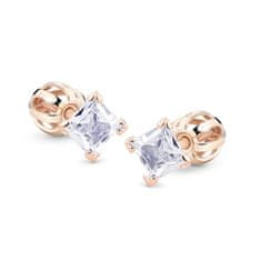 Cutie Jewellery Minimalistični kamni iz rožnatega zlata Z5022-30-10-X-4