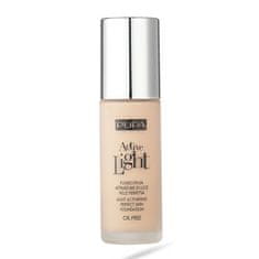 Pupa SPF 10 Active Light tekoče ( Perfect Skin Foundation) 30 ml (Odtenek 010 Porcelain)