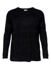 Only Carmakoma Ženski pulover CARAIRPLAIN 15193822 Black (Velikost 5XL/6XL)