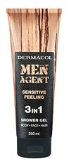 Dermacol Gel za prhanje za moške 3v1 Sensitiv e Feeling Men Agent (Shower Gel) 250 ml