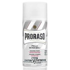 Proraso Pena za britje za občutljivo kožo z zelenim čajem Bela (Shaving Foam) 300 ml