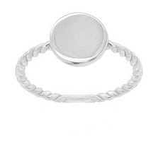 Brilio Silver Minimalističen srebrni prstan GR106W (Obseg 48 mm)