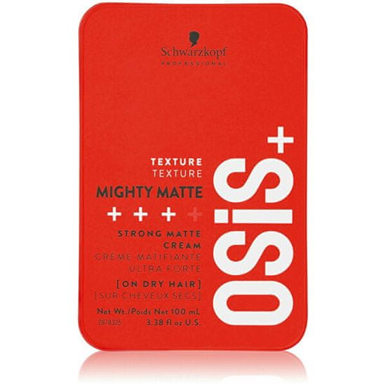 Schwarzkopf Prof. Krema za močno matiranje las OSiS Mighty Matte ( Strong Matte Cream) 100 ml