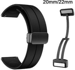 4wrist Najlonski pašček za Garmin Fenix 7/6/5/Forerunner 935/945 - 22 mm - črn