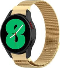 4wrist Milanski pašček z magnetno zaponko za Samsung Galaxy Watch 6/5/4 - zlat