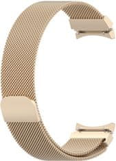 4wrist Milanski pašček z magnetno zaponko za Samsung Galaxy Watch 6/5/4 - roza zlat