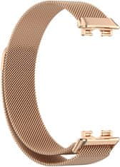 4wrist Milanski pašček z magnetno zaponko za Huawei Watch Band 8 - roza zlat