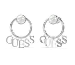 Guess Subtilni jekleni uhani Underwater Love JUBE02265JWRHT