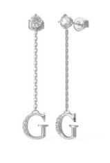 Guess Elegantni jekleni uhani Crystal Harmony JUBE02223JWRHT