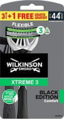 Wilkinson Sword Moški brivnik za enkratno uporabo Xtreme 3 Black Edition Comfort 3+1 kos