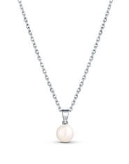 JwL Luxury Pearls Ogrlica iz finega srebra iz pravih biserov JL0835 (verižica, obesek)