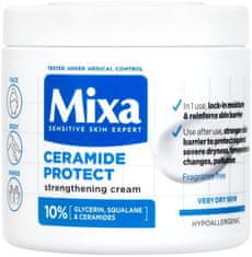 Mixa Krepilna nega za telo za zelo suho kožo Ceramide Protect ( Strength ening Cream) 400 ml