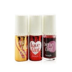 Benefit Darilni set tekočih barv za ustnice in lica Lip Tints to Love