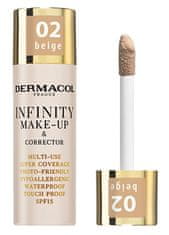 Dermacol Infinity ličila in korektor z visoko prekrivnostjo (Multi-Use Super Coverage Waterproof Touch) 20 g (Odtenek 02 Beige)