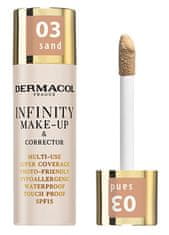 Dermacol Infinity ličila in korektor z visoko prekrivnostjo (Multi-Use Super Coverage Waterproof Touch) 20 g (Odtenek 02 Beige)