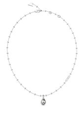 Guess Očarljiva ogrlica iz kristalnega jekla JUBN03391JWRHT/U