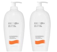 Biotherm Set hranilnih losjonov za telo za suho kožo Duo Oil Therapy Baume Corps (Nutri-Replenishing Body Tre