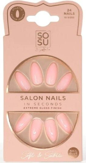 Umetni nohti Soft & Subtle (Salon Nails) 24 kos