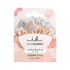 Invisibobble Trakovi za lase Sprunchie Slim Bella Chrome 2 kom