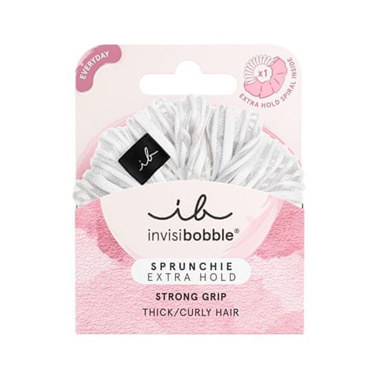 Invisibobble Trak za lase Sprunchie Extra Hold Pure White