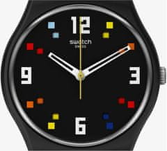 Swatch Black Carousel Squares SO28B705