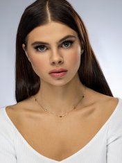 Emily Westwood Pozlačena ogrlica z barvnimi kristali Phoebe EWN23095G