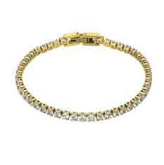 Marc Malone Tessa White Bracelet MCB23057G pozlačena teniška zapestnica