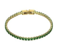 Tessa Green Bracelet MCB23055G teniška pozlačena zapestnica