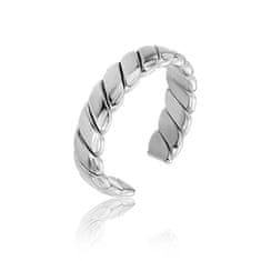 Marc Malone Odprt jeklen prstan Morgan Silver Ring MCJ.R1025