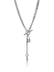 Marc Malone Originalna jeklena ogrlica Payton Silver Necklace MCN23111S