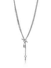 Marc Malone Originalna jeklena ogrlica Payton Silver Necklace MCN23111S