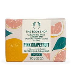 The Body Shop Trdno milo za obraz in telo Pink Grapefruit (Cleansing Face & Body Bar) 100 g