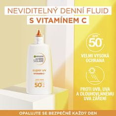 Garnier Zaščitni fluid proti temnim madežem z vitaminom C SPF 50+ Ambre Solaire (Super UV Fluid) 40 ml