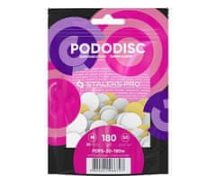 STALEKS Nadomestni brusni papir s peno za disk za pedikuro Pro M grobost 180 (White Disposable Files With a