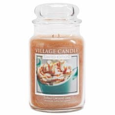 Village Candle Dišeča sveča v kozarcu Latte s slano karamelo (Salted Caramel Latte) 602 g