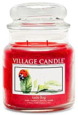 Village Candle Dišeča sveča v kozarcu Pikapolonica (Lady Bug) 389 g