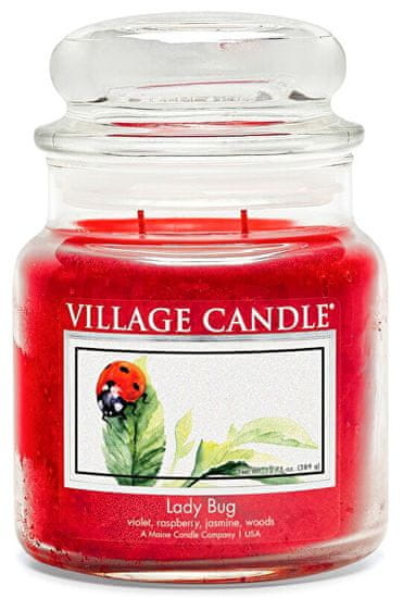 Village Candle Dišeča sveča v kozarcu Lady Bug 389 g